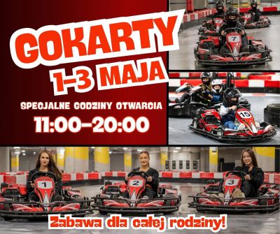 Przez całą majówkę zapraszamy na nasz tor już od godziny 11:00! 